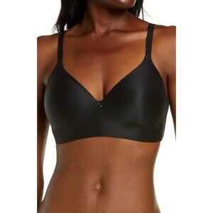 🆕CHANTELLE C Comfort Wireless Full Coverage T-Shirt Bra 36DD Black #13G2